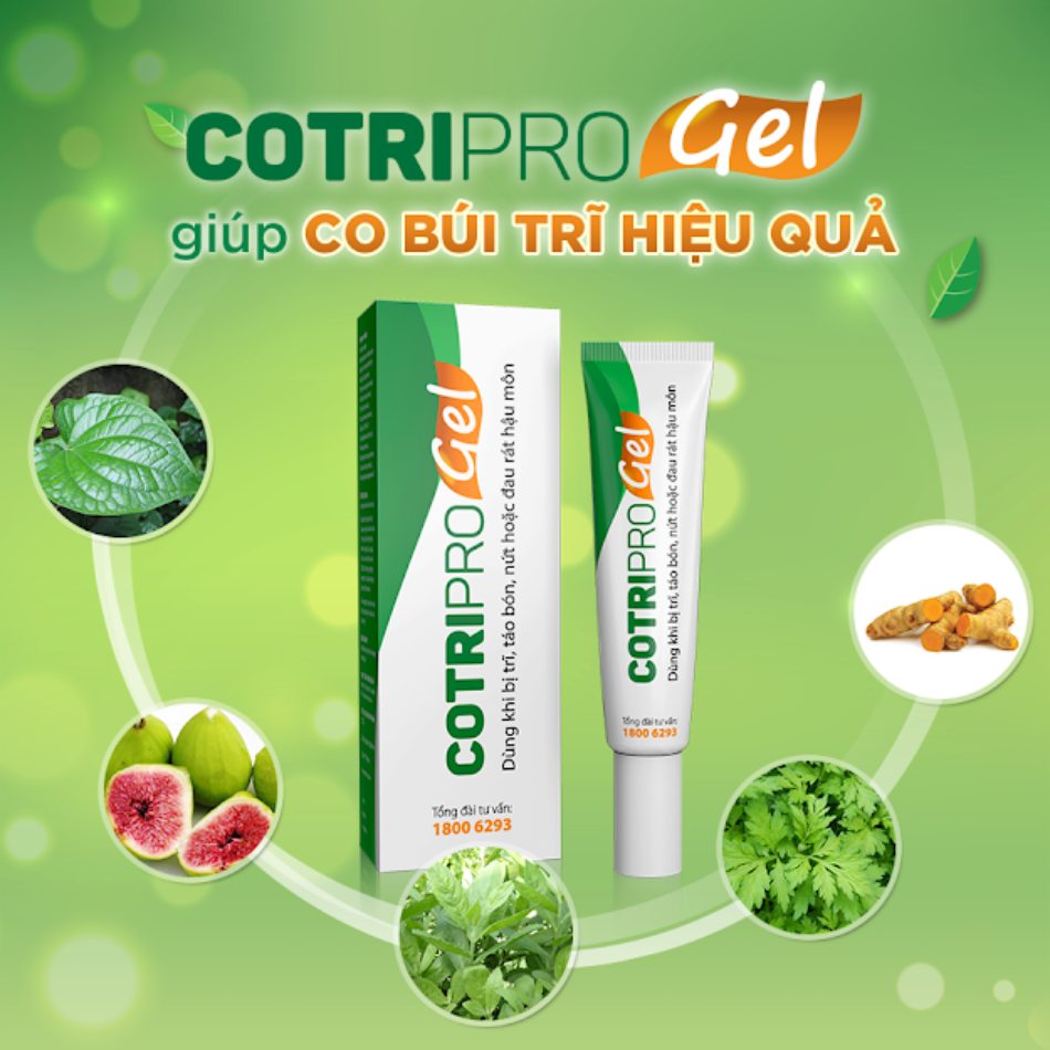 Thành phần Cotripro Gel hoàn toàn từ thiên nhiên