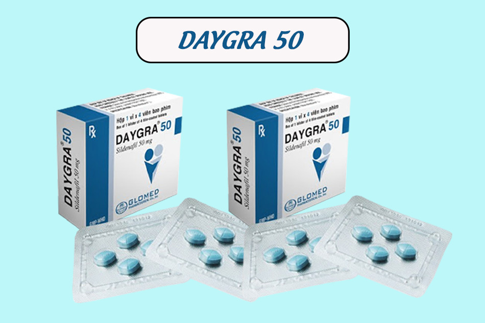 Daygra Thuốc Daygra (Sildenafil) 50mg có tác dụng gì? Giá bao nhiêu, mua ở đâu