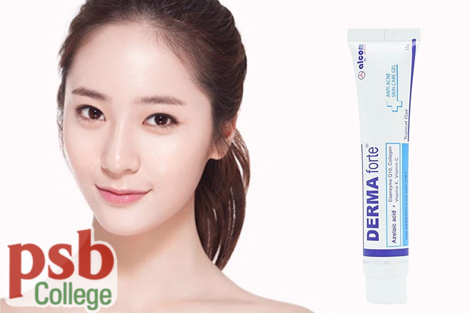 Gel trị mụn Derma forte hỗ trợ trị mụn trứng cá