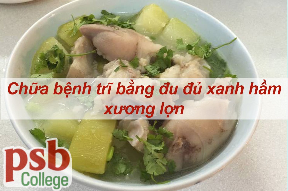 Chữa bệnh trĩ bằng đu đủ xanh hầm xương lợn