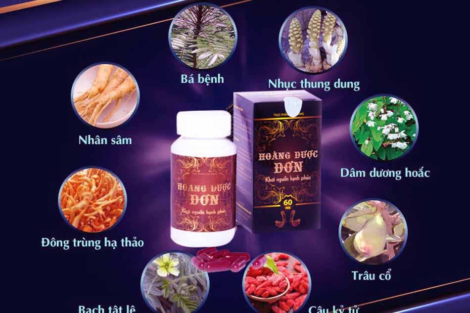 Các thành phần có trong Hoàng Dược Đơn