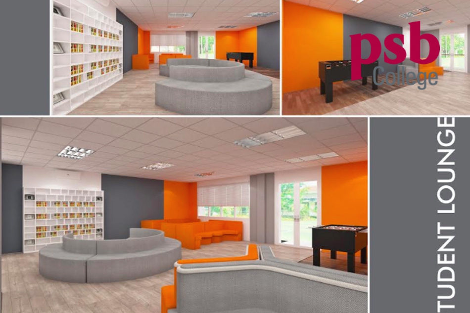 Khu vực giải trí của học viện PSB College