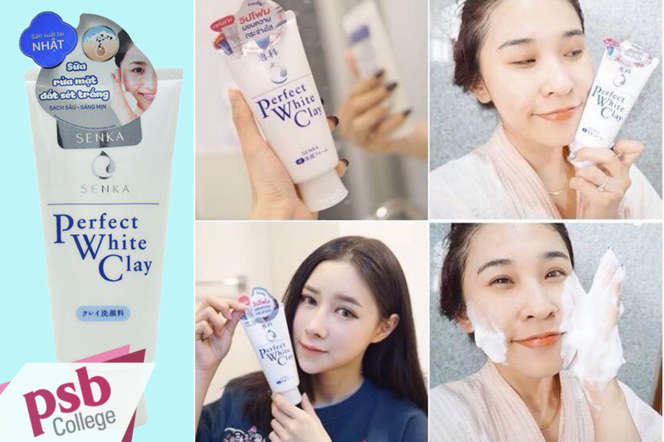 Khách hàng review về sữa rửa mặt Senka Perfect White Clay