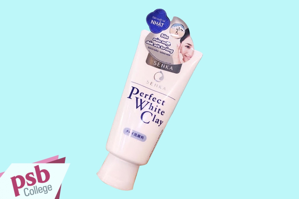 Sữa Rửa Mặt Senka Perfect White Clay - làm sạch sâu các lỗ chân lông
