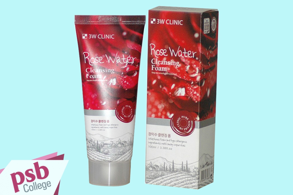 Sữa rửa mặt 3W Clinic Rose Water Cleansing Foam