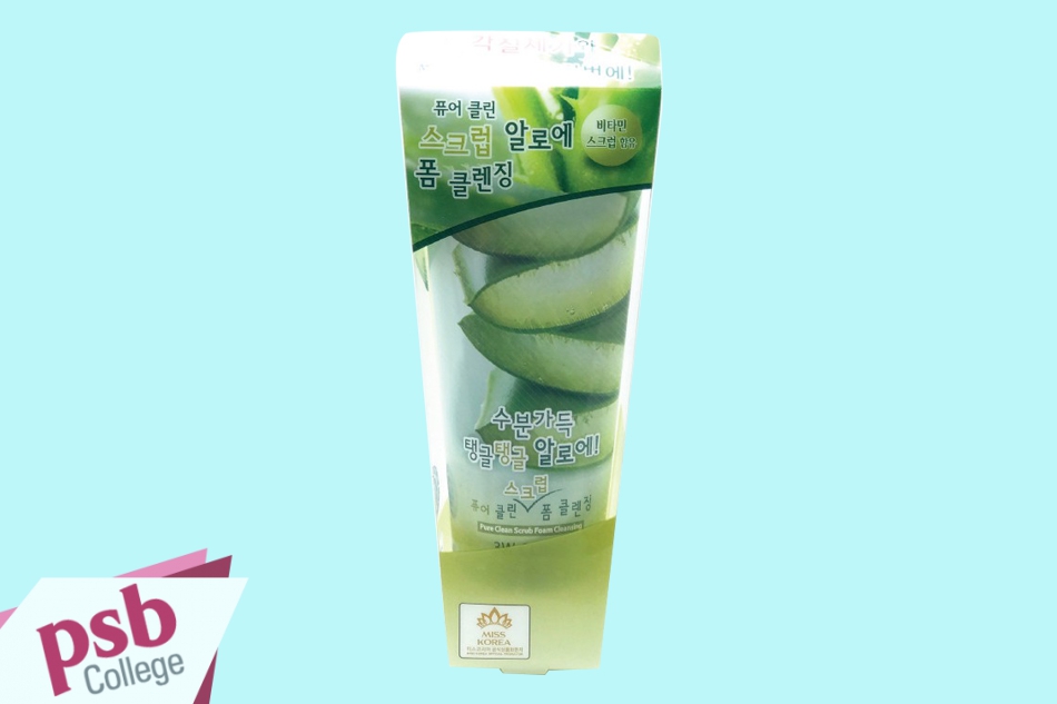 Sữa rửa mặt 3W Clinic Pure Clean Scrub Foam Cleansing Aloe