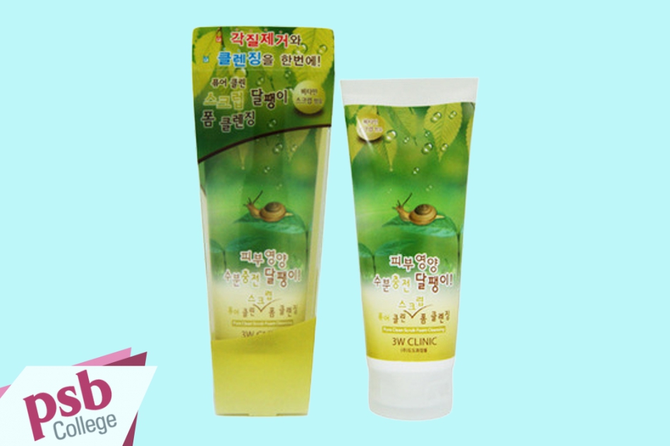 Sữa rửa mặt 3W Clinic Pure Clean Scrub Foam Cleansing Snail