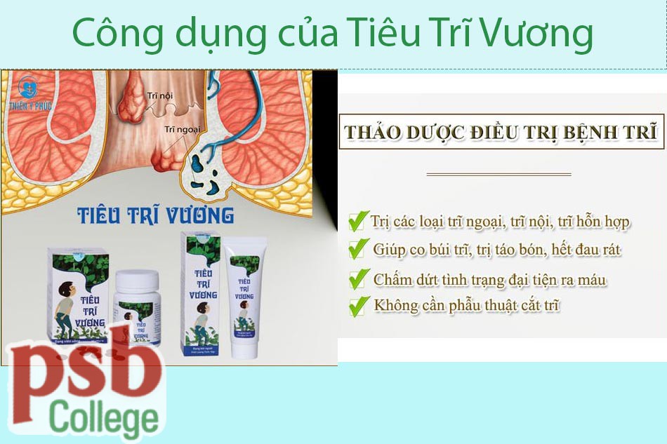Tác dụng của Tiêu Trĩ Vương