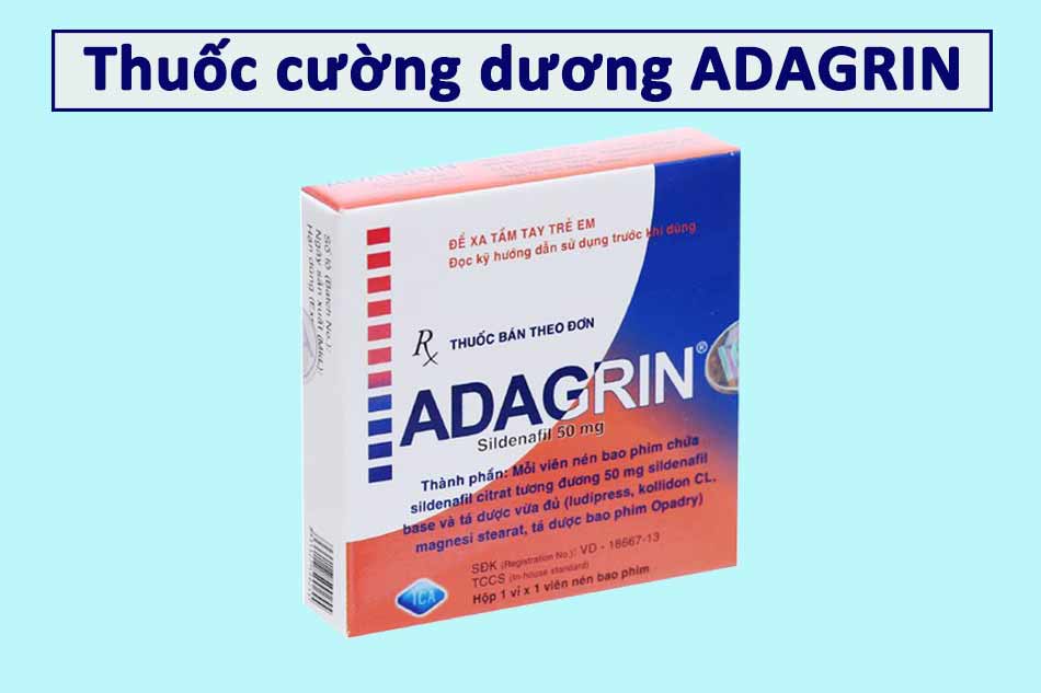 Hình ảnh thuốc cường dương Adagin 50mg