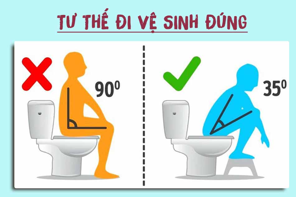 Tư thế đi vệ sinh đúng cách
