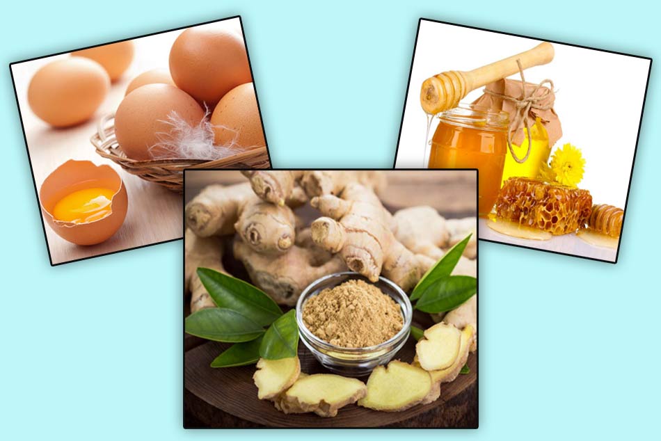 Kết hợp gừng với mật ong và trứng gà trị yếu sinh lý