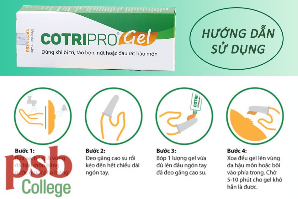 Hướng dẫn sử dụng Cotripro Gel