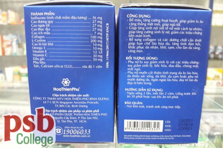 Hình ảnh viên uống Hoa Thiên