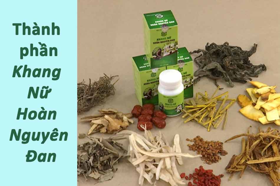 Thành phần của Khang Nữ Hoàn Nguyên Đan