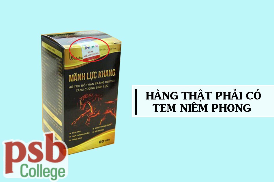 Cách phân biệt hàng thật hàng giả Mãnh Lực Khang