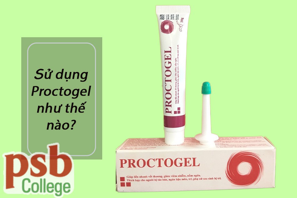 Sử dụng gel bôi trĩ Proctogel bằng cách bôi ngoài da