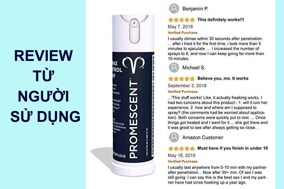 Review Promescent từ người đã sử dụng