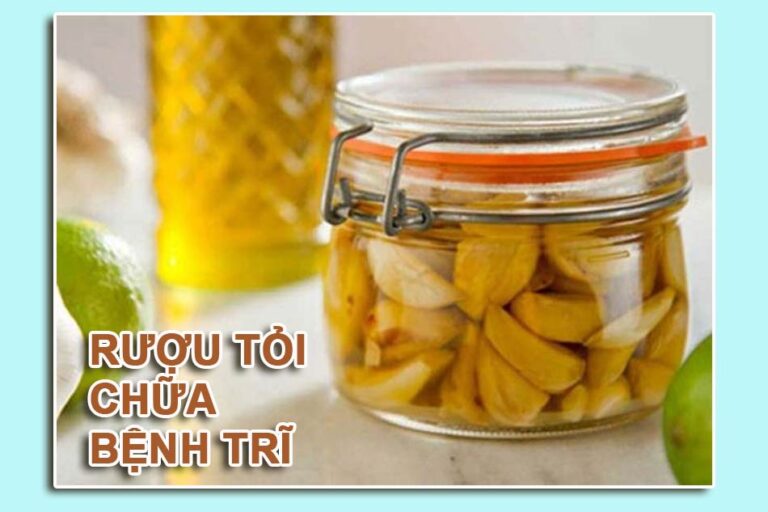 Rượu tỏi chữa bệnh trĩ