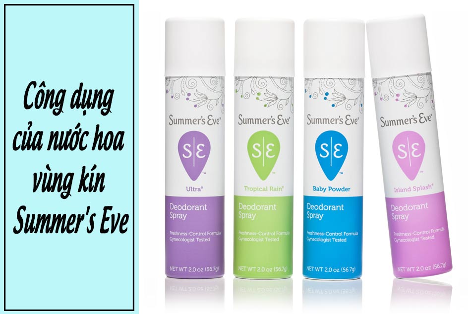 Những công dụng của nước hoa vùng kín Summer's Eve