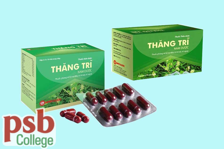 Hình ảnh hộp và vỉ Thăng trĩ Nam Dược
