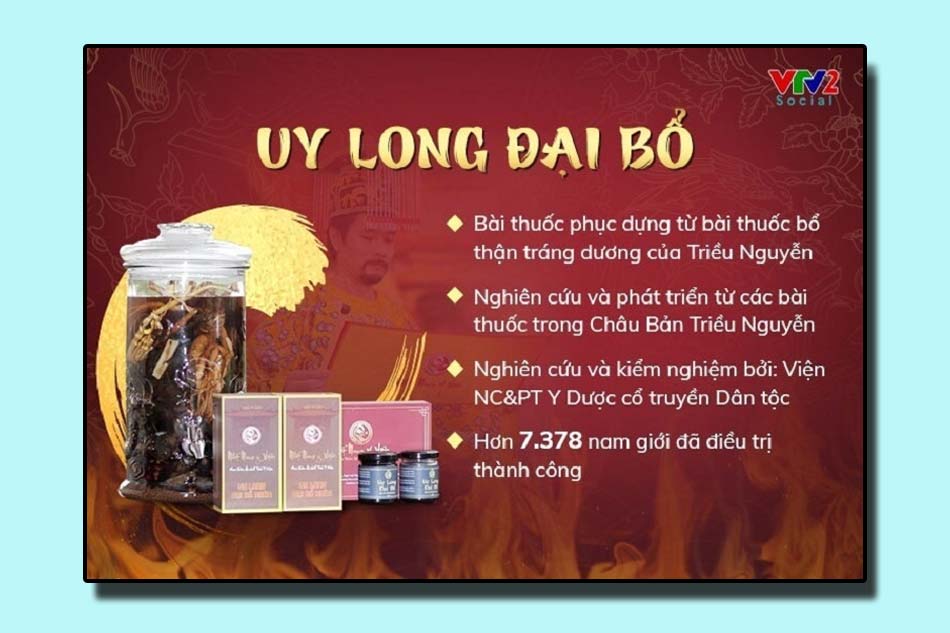 Uy Long Đại Bổ giúp chữa xuất tinh sớm