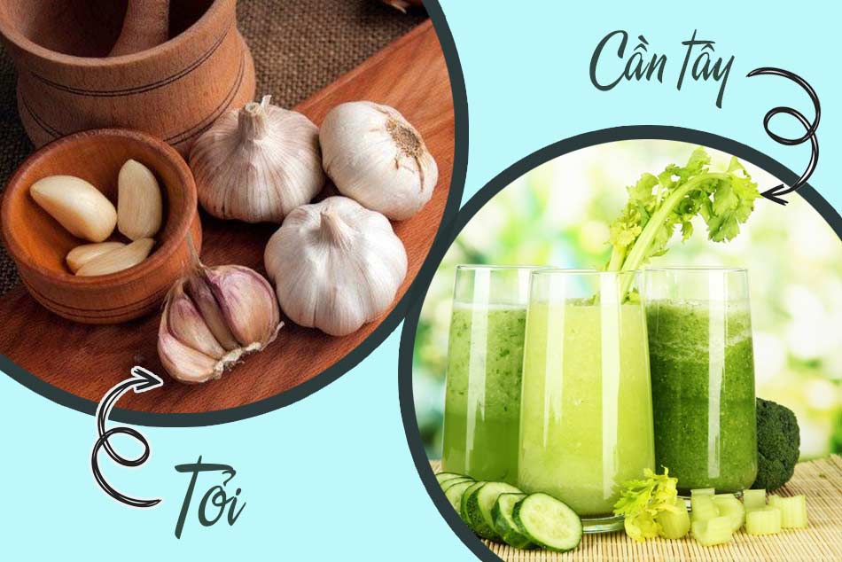 Trị yếu sinh lý bằng tỏi hoặc cần tây