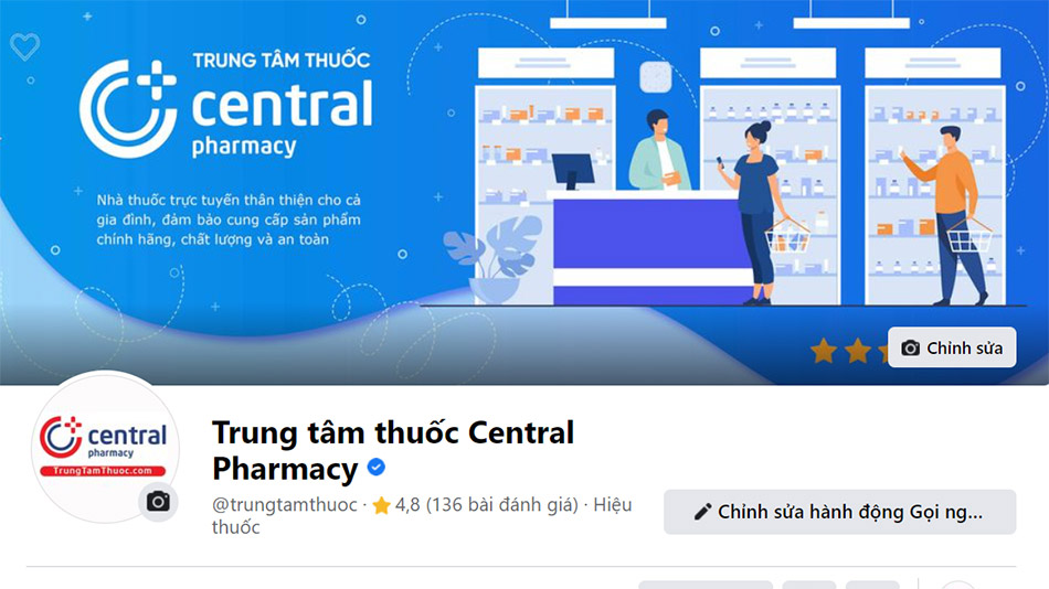 Fanpage nhà thuốc Trung Tâm Thuốc Central Pharmacy